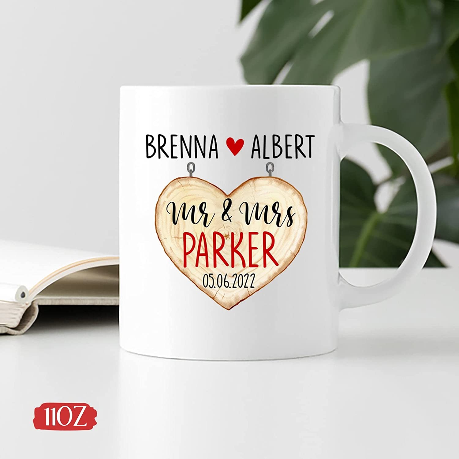 Mr And Mrs Parker Mug, Custom Couple Mug, Personalized Couple Mug, Couple Coffee Mug, Wife And Husband Gifts, Couple Ceramic Mug Gifts For Engagement, Couple Gifts, White Tea Cup