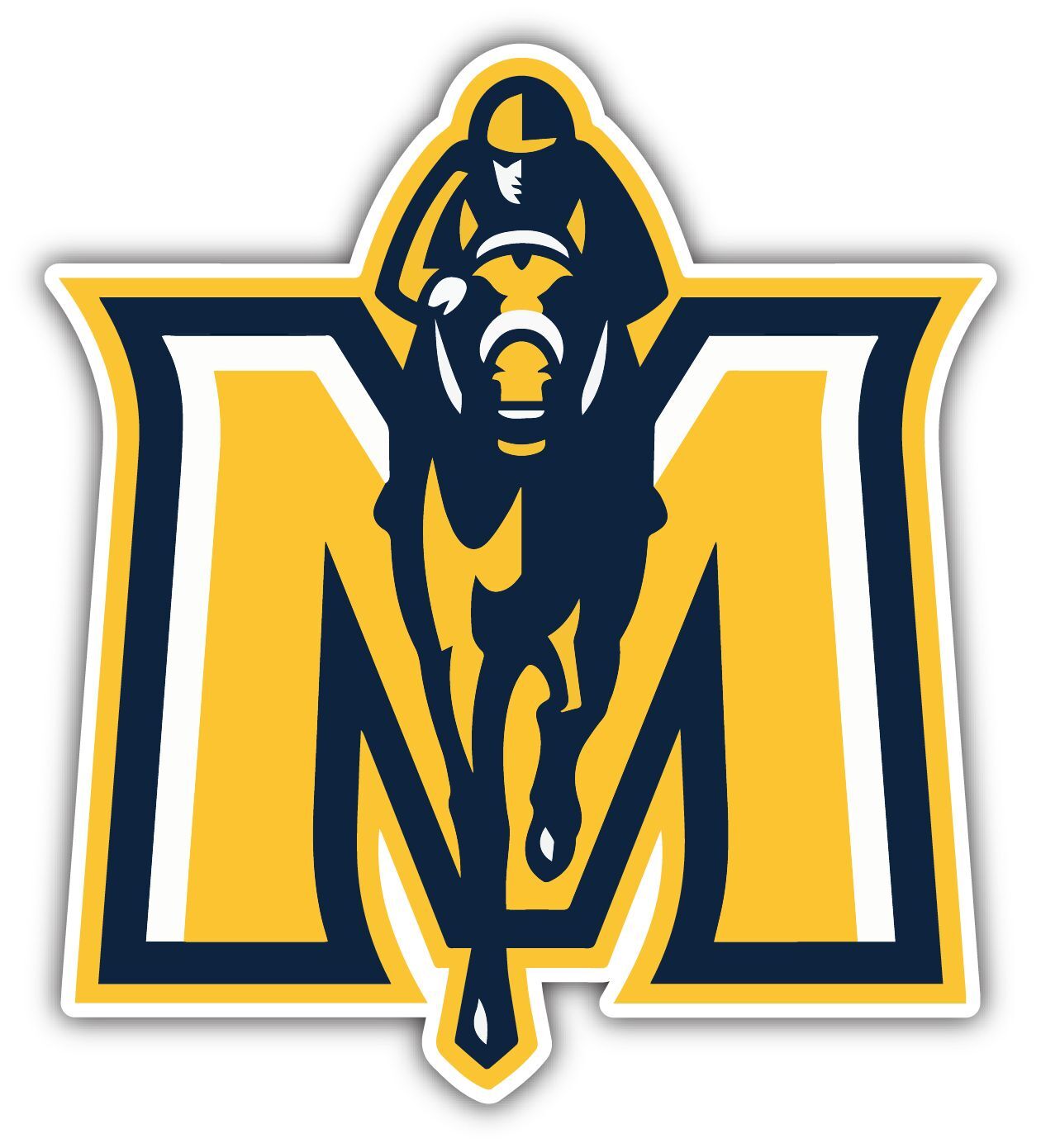 Murray State Racers University College NCAA Logo Vinyl Decals Sticker For Car Truck Door And Window Laptop Gifts For Fans