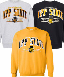 Mv Sport App 1899 Yosef Emb Crew, App State Shirts Gifts for Fans