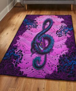 Mythical Creature Area Rug, Pastel Goth Music Dragon Rug, Dragon Area Rug, Dragon Themed Rugs, Gift For Dragon Lovers, Personalized Rug, Carpet For Living Room, Bedding Room Home Decor DG164
