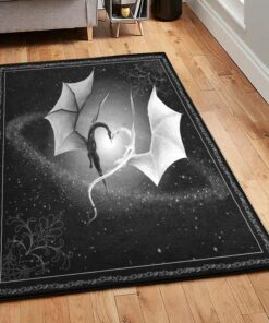 Mythical Creature Area Rugs, 2 Dragon Kpc Rug, Dragon Area Rug, Dragon Themed Rugs, Gift For Dragon Lovers, Personalized Rug, Carpet For Living Room, Bedding Room Home Decor DG170