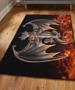 Mythical Creature Cool Rugs, DRAGON AREA Rug, Dragon Area Rug, Dragon Themed Rugs, Gift For Dragon Lovers, Personalized Rug, Carpet For Living Room, Bedding Room Home Decor DG119