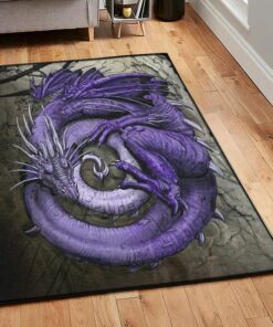 Mythical Creature Indoor Outdoor Rugs, Dragon Rug, Dragon Area Rug, Dragon Themed Rugs, Gift For Dragon Lovers, Personalized Rug, Carpet For Living Room, Bedding Room Home Decor DG107