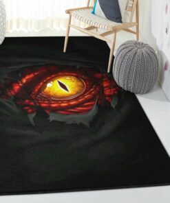 Mythical Creature Large Living Room Rugs, Red Eye Dragon Rug, Dragon Area Rug, Dragon Themed Rugs, Gift For Dragon Lovers, Personalized Rug, Carpet For Living Room, Bedding Room Home Decor DG131