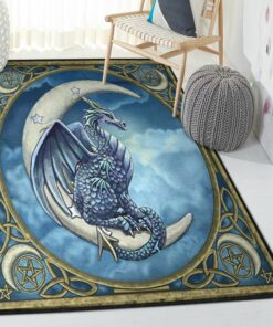 Mythical Creature Outdoor Carpet, Dragon Rug, Dragon Area Rug, Dragon Themed Rugs, Gift For Dragon Lovers, Personalized Rug, Carpet For Living Room, Bedding Room Home Decor DG73