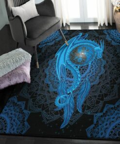 Mythical Creature Playroom Rug, Dragon Rug, Dragon Area Rug, Dragon Themed Rugs, Gift For Dragon Lovers, Personalized Rug, Carpet For Living Room, Bedding Room Home Decor DG47