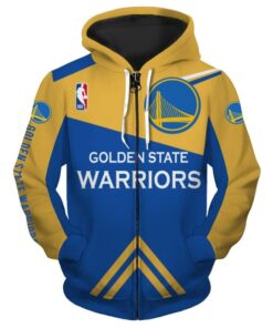 NBA Hoodies 3D Golden State Warriors Hoodie Mens Gifts for Fans