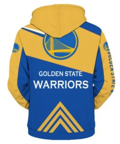 NBA Hoodies 3D Golden State Warriors Hoodie Mens Gifts for Fans
