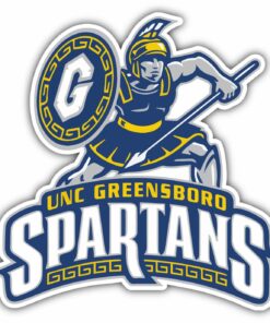 NC Greensboro Spartans College NCAA Logo Vinyl Decals Sticker For Car Truck Door And Window Laptop Gifts For Fan