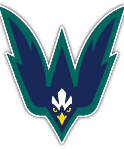 NC Wilmington Seahawks College NCAA Logo Vinyl Decals Sticker For Car Truck Door And Window Laptop Gift For Fans