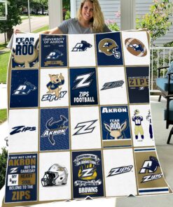 NCAA Akron Zips Sherpa Fleece Blanket