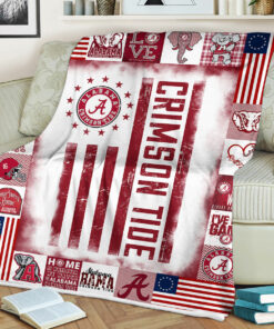 NCAA Alabama Crimson Tide Sherpa Fleece Blanket