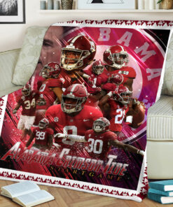 NCAA Alabama Crimson Tide Sherpa Fleece Blanket Gifts For Football Fans