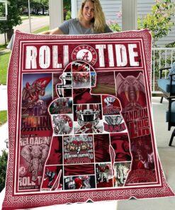NCAA Alabama Crimson Tide Sherpa Fleece Blanket Gifts for Alabama Fans