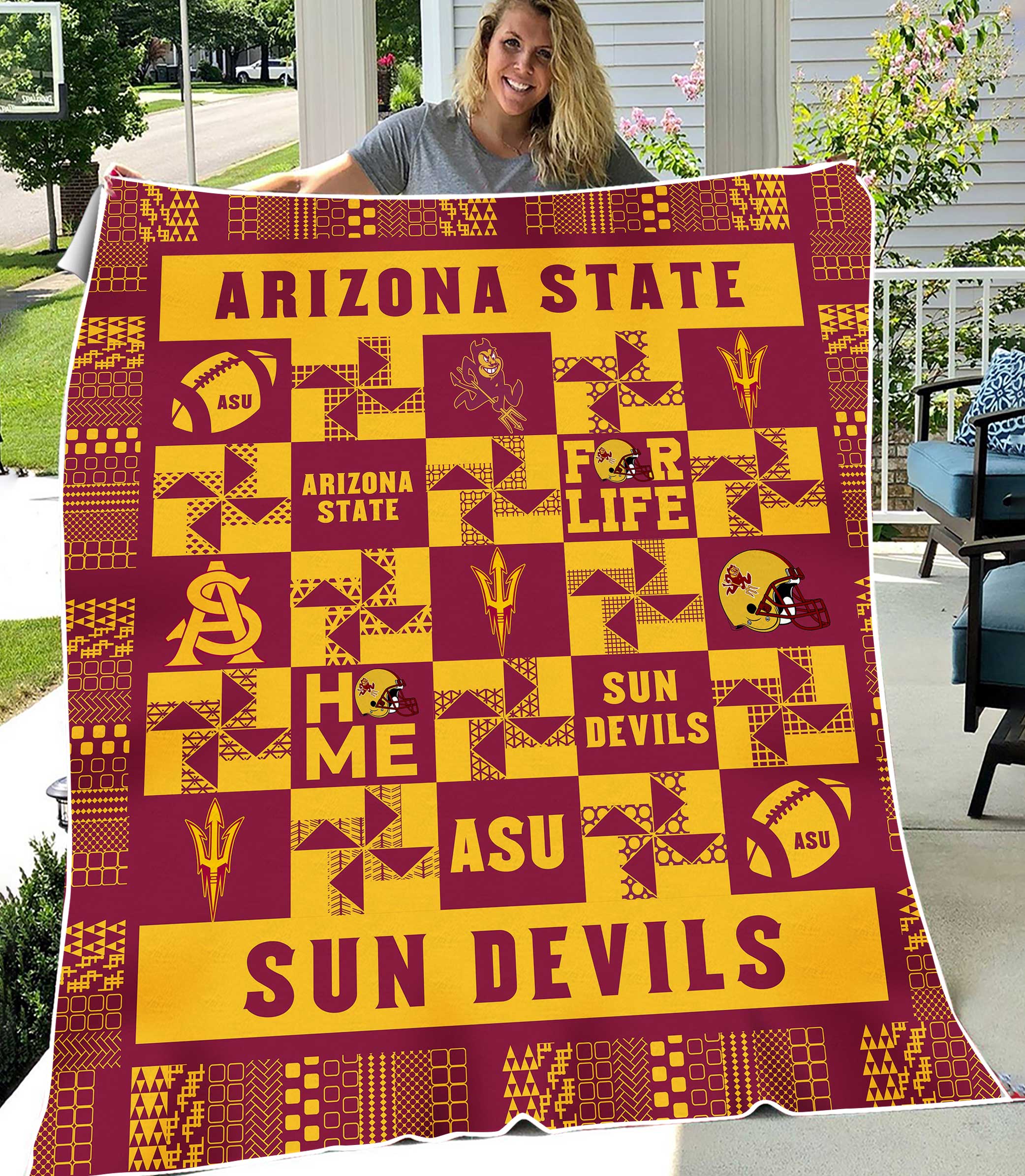NCAA Arizona State Sun Devils Sherpa Fleece Blanket