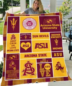 NCAA Arizona State Sun Devils Sherpa Fleece Blanket Football Fan Gifts
