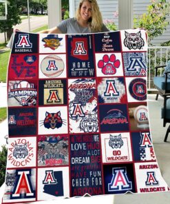 NCAA Arizona Wildcats Sherpa Fleece Blanket College Student Gift