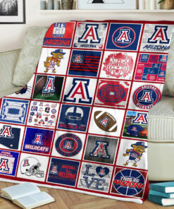 NCAA Arizona Wildcats Sherpa Fleece Blanket Gifts for Fans