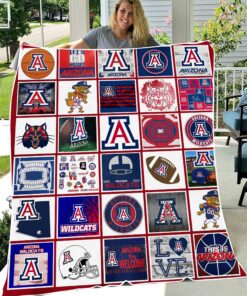 NCAA Arizona Wildcats Sherpa Fleece Blanket Gifts for Fans