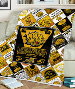 NCAA Arkansas Pine Bluff Golden Lions Sherpa Fleece Blanket