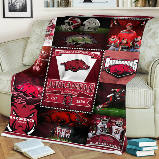 NCAA Arkansas Razorbacks Blanket College Student Gift
