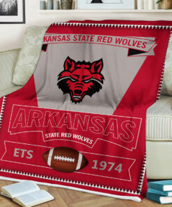NCAA Arkansas State Red Wolves Sherpa Fleece Blanket