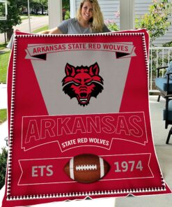 NCAA Arkansas State Red Wolves Sherpa Fleece Blanket