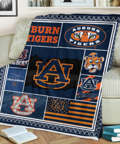 NCAA Auburn Tigers Sherpa Fleece Blanket Football Fan Gifts