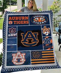 NCAA Auburn Tigers Sherpa Fleece Blanket Football Fan Gifts