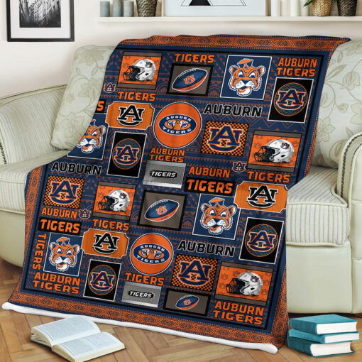 NCAA Auburn Tigers Sherpa Fleece Blanket Gifts for Fans