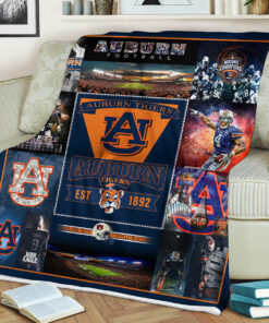 NCAA Auburn Tigers Sherpa Fleece Blanket for University Football Fans