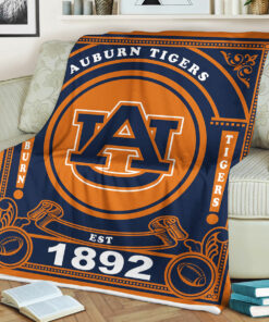 NCAA Auburn Tigers University Sherpa Fleece Blanket