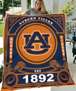 NCAA Auburn Tigers University Sherpa Fleece Blanket
