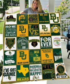 NCAA Baylor Bears Sherpa Fleece Blanket Gifts For Fans
