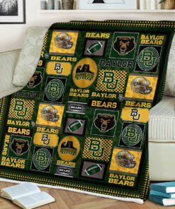 NCAA Baylor Bears Sherpa Fleece Blanket University Football Fan Gifts