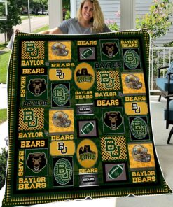 NCAA Baylor Bears Sherpa Fleece Blanket University Football Fan Gifts