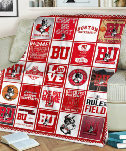 NCAA Boston University Terriers Sherpa Fleece Blanket