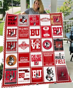 NCAA Boston University Terriers Sherpa Fleece Blanket