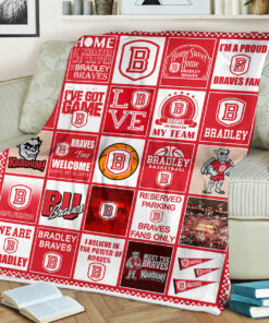 NCAA Bradley Braves Sherpa Fleece Blanket