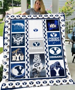 NCAA Byu Cougars Sherpa Fleece Blanket