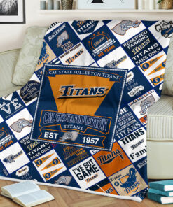 NCAA Cal State Fullerton Titans Sherpa Fleece Blanket