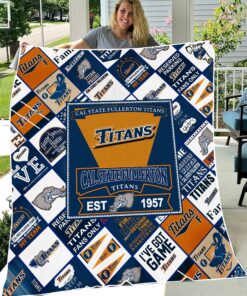 NCAA Cal State Fullerton Titans Sherpa Fleece Blanket