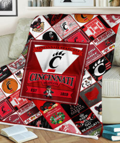 NCAA Cincinnati Bearcats Sherpa Fleece Blanket Gifts For Fans