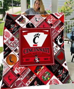 NCAA Cincinnati Bearcats Sherpa Fleece Blanket Gifts For Fans