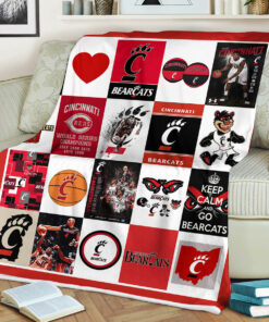 NCAA Cincinnati Bearcats Sherpa Fleece Blanket University Football Fan Gifts