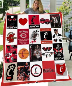 NCAA Cincinnati Bearcats Sherpa Fleece Blanket University Football Fan Gifts