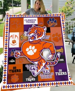 NCAA Clemson Tigers Sherpa Fleece Blanket
