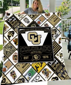 NCAA Colorado Buffaloes Sherpa Fleece Blanket College Student Gift