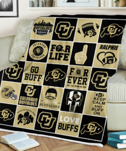 NCAA Colorado Buffaloes Sherpa Fleece Blanket Gifts For Fans