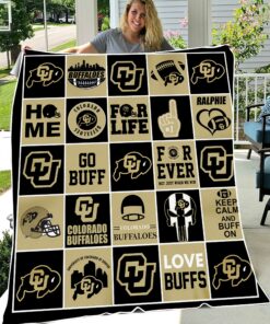 NCAA Colorado Buffaloes Sherpa Fleece Blanket Gifts For Fans